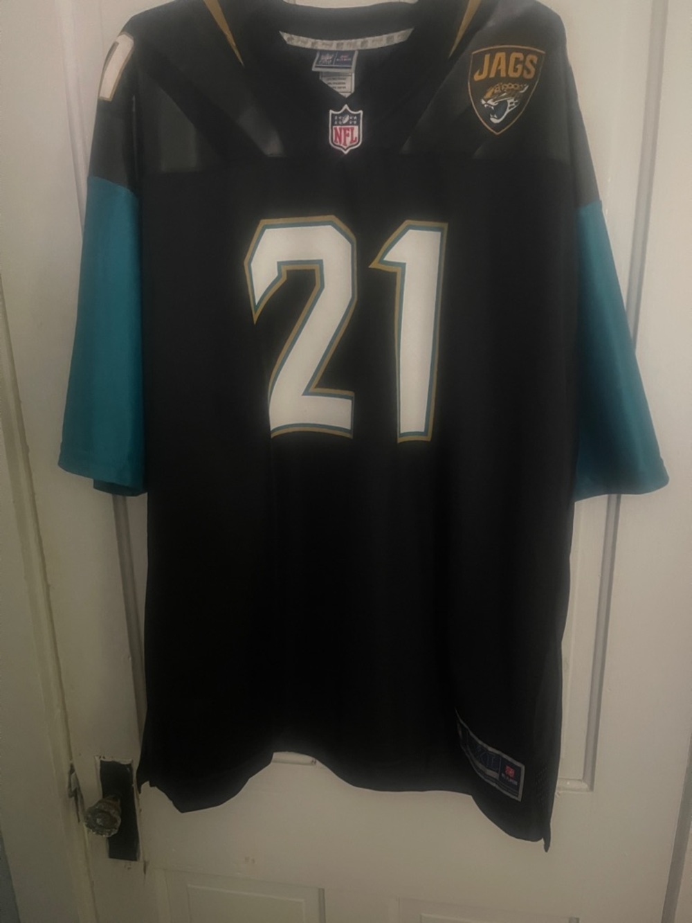 NFL Jacksonville Jaguars Black Teal #21 Football Jersey